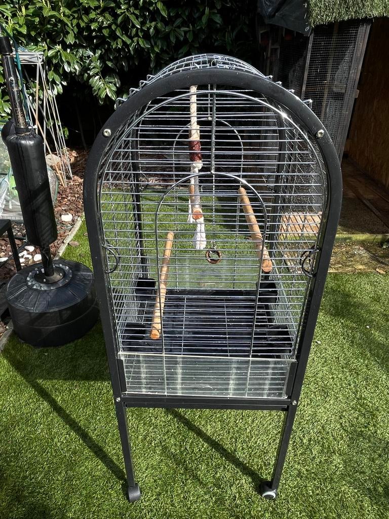 Grote Vogelkooi op Standaard – Zeer Stevig & Compleet, Dieren en Toebehoren, Ophalen, Zo goed als nieuw, Vogelkooi