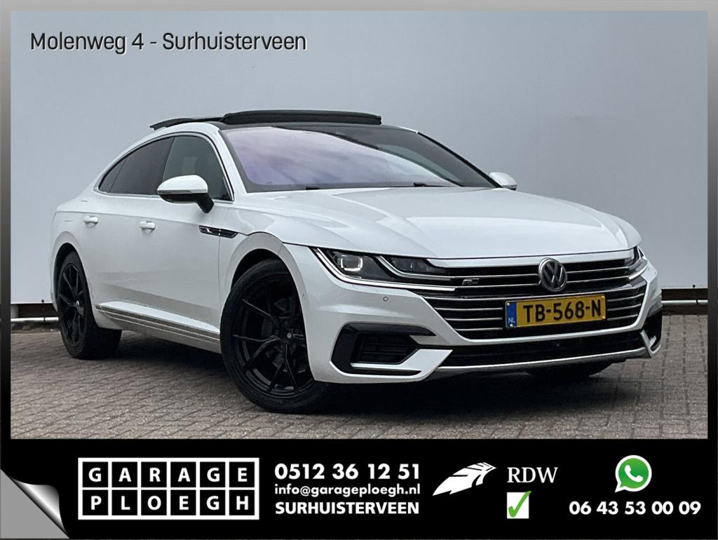 Volkswagen Arteon 2.0 TSI 4Motion R Virtual Trekhaak Pano El, Autos, Volkswagen, Entreprise, 164 g/km, Automatique, Blanc
