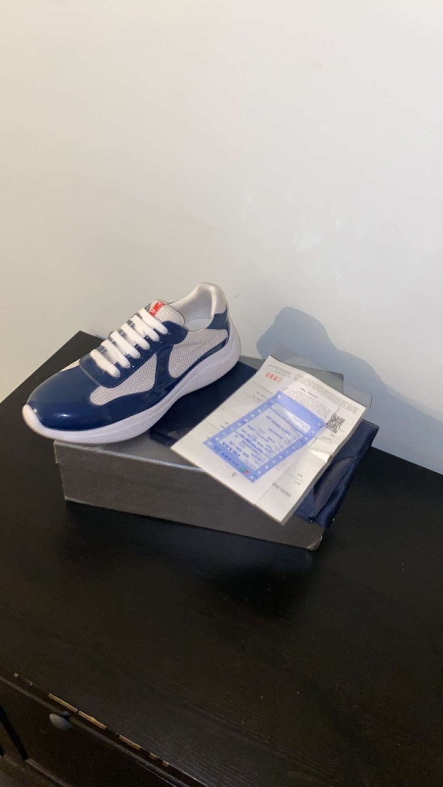 Prada cup bleu marine, Vêtements | Hommes, Chaussures, Enlèvement ou Envoi, Comme neuf, Bleu