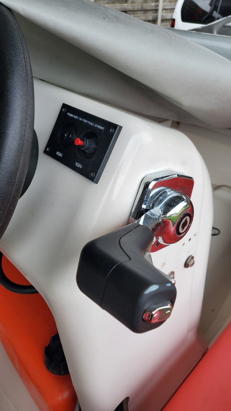 Gashendel zijmontage Ultraflex, Ophalen, Gebruikt, Motor en Techniek, Motorboot