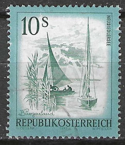 Autriche 1973 - Yvert 1262 - Paysages (ST), Envoi, Affranchi