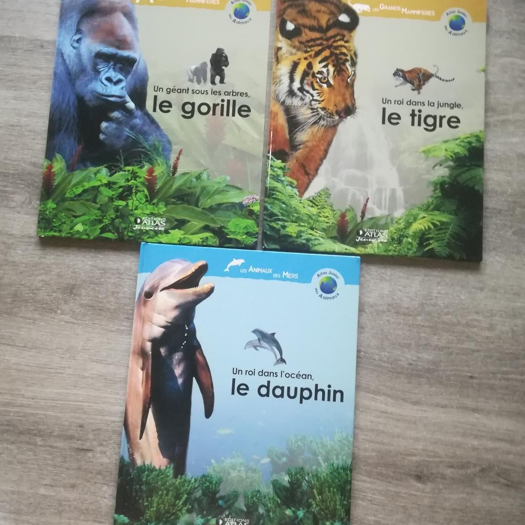 lot de 3 livres animaux, Enlèvement ou Envoi, Comme neuf, Divers auteurs