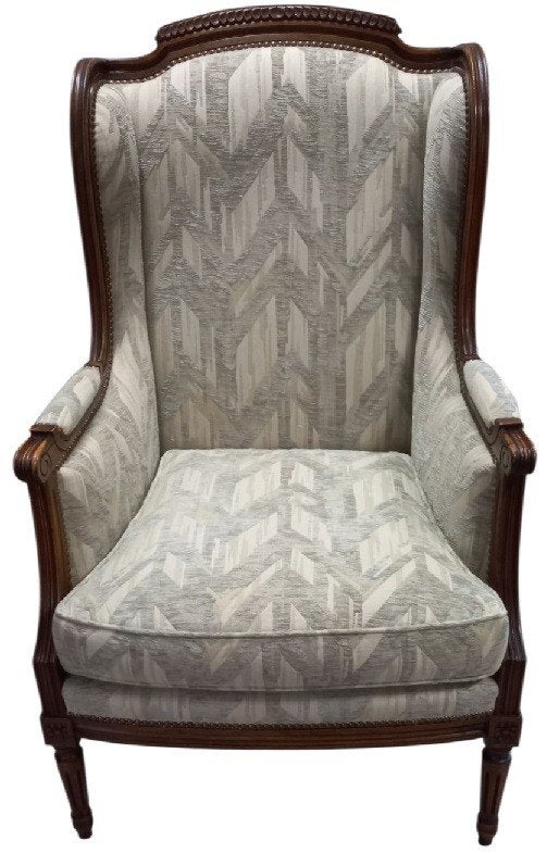 Louis Seize Bergere in notelaar., Antiek en Kunst, Antiek | Meubels | Stoelen en Sofa's, Ophalen
