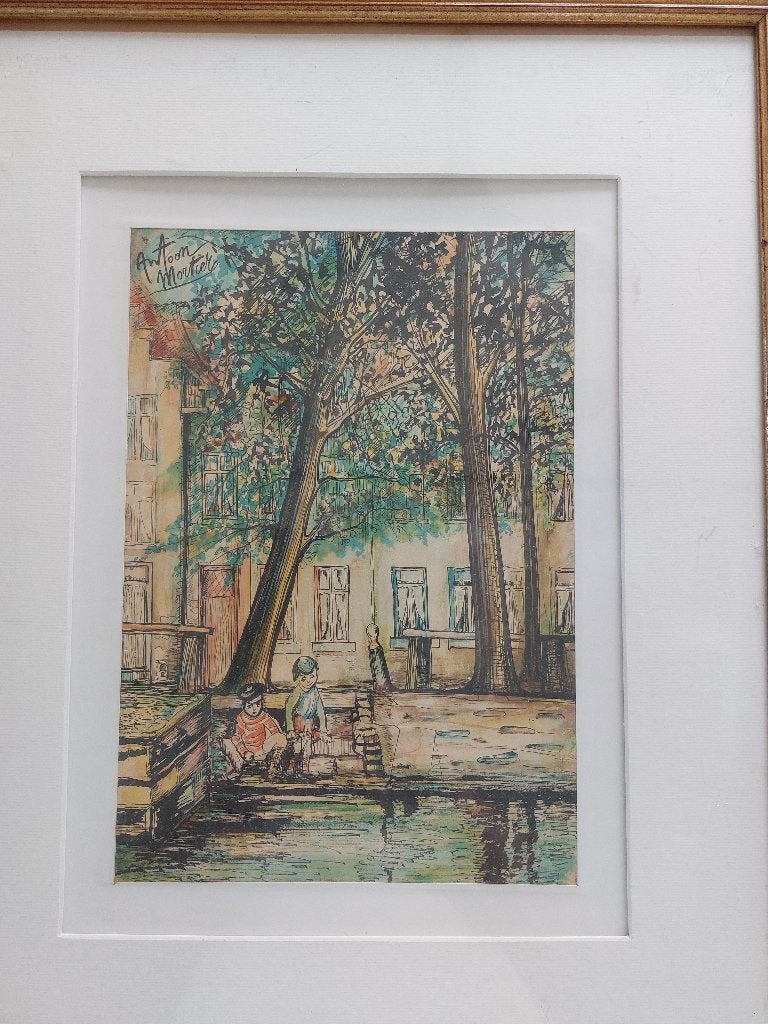 Antoon Mortier, Antiek en Kunst, Kunst | Tekeningen en Fotografie, Ophalen, Tekening