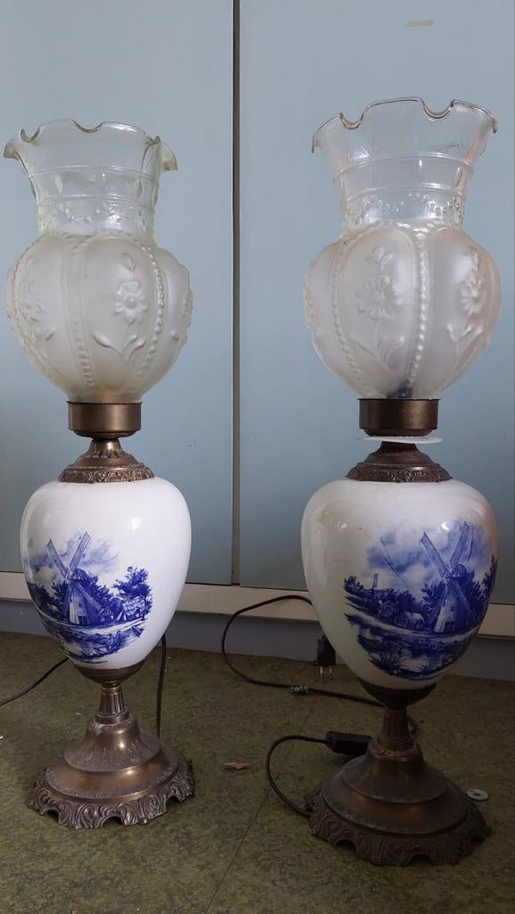 Twee tafellampen, Antiek en Kunst, Ophalen