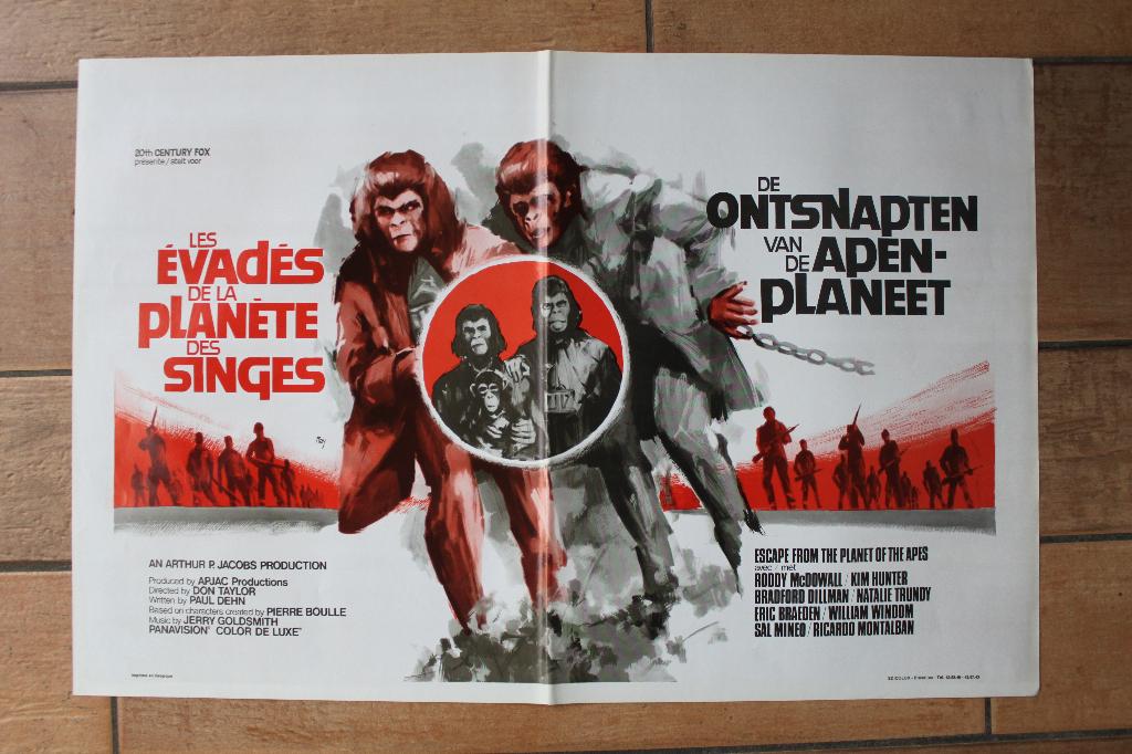 filmaffiche Escape From The Planet Of The Apes filmposter, Verzamelen, Rechthoekig Liggend, Ophalen of Verzenden, Zo goed als nieuw