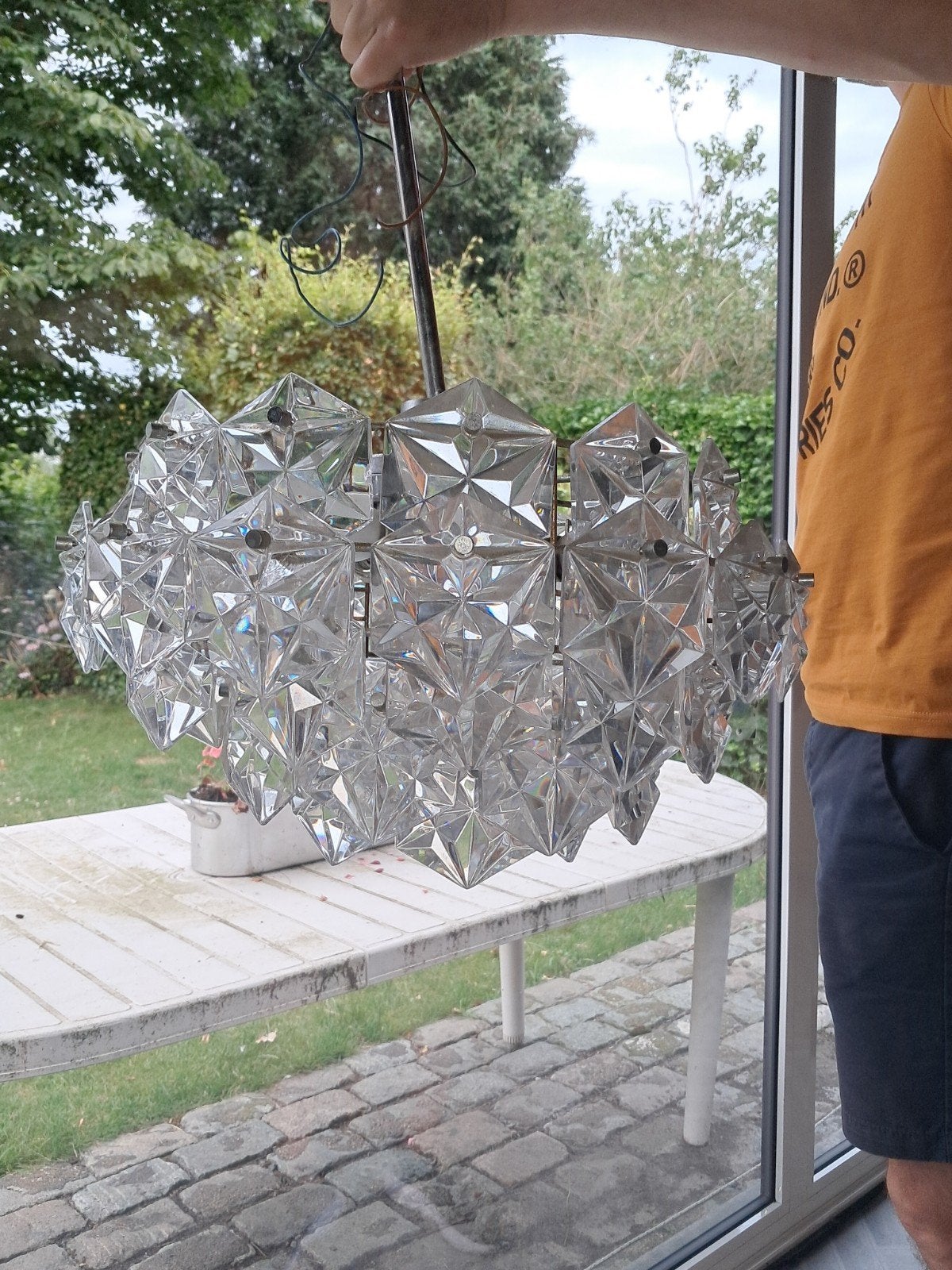 Vintage luster, Huis en Inrichting, Lampen | Kroonluchters, Ophalen