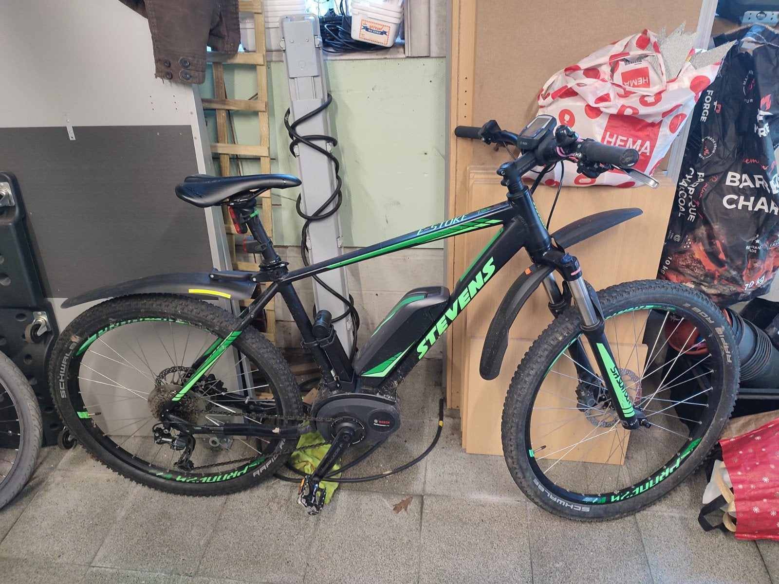 Stevens e-stoke, Ophalen, Gebruikt