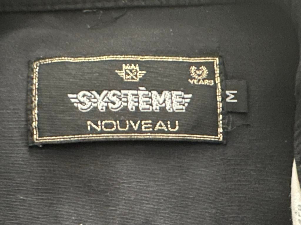 Exclusief retro hemd jaren 90 Systeme Nouveau in nieuwstaat, Ophalen of Verzenden, Zo goed als nieuw, Zwart, Halswijdte 39/40 (M)