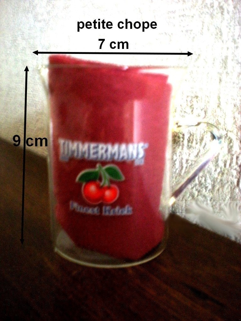 Timmermans  Finest Kriek  mini chope, Enlèvement ou Envoi, Chope(s)