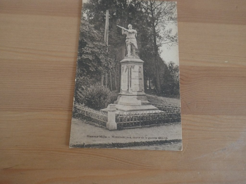 Hamme Mille Monument aux morts de la guerre 1914-1918, Enlèvement ou Envoi, Non affranchie, Brabant Wallon