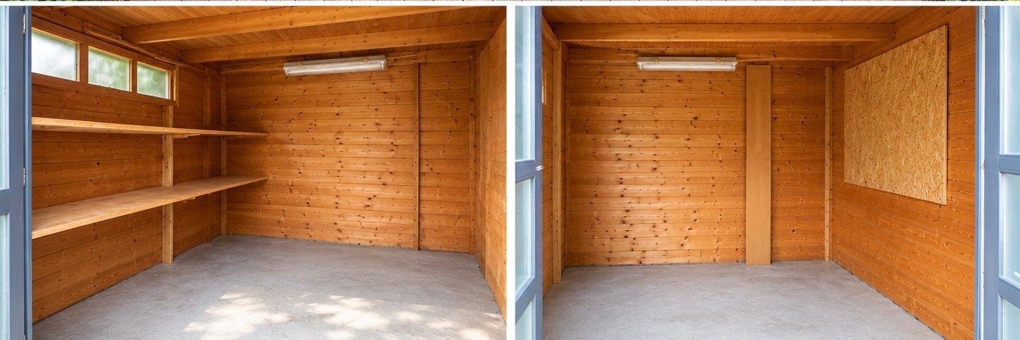 Houten tuinhuis 4 x 2 m – zelf af te breken – Mariaburg, Enlèvement, Bois, Abri de jardin