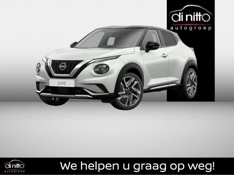 Nissan Juke 1.0 DIG-T 114 DCT N-Design, Auto's, Nissan, Stof, Wit, 5 zetels, 84 kW