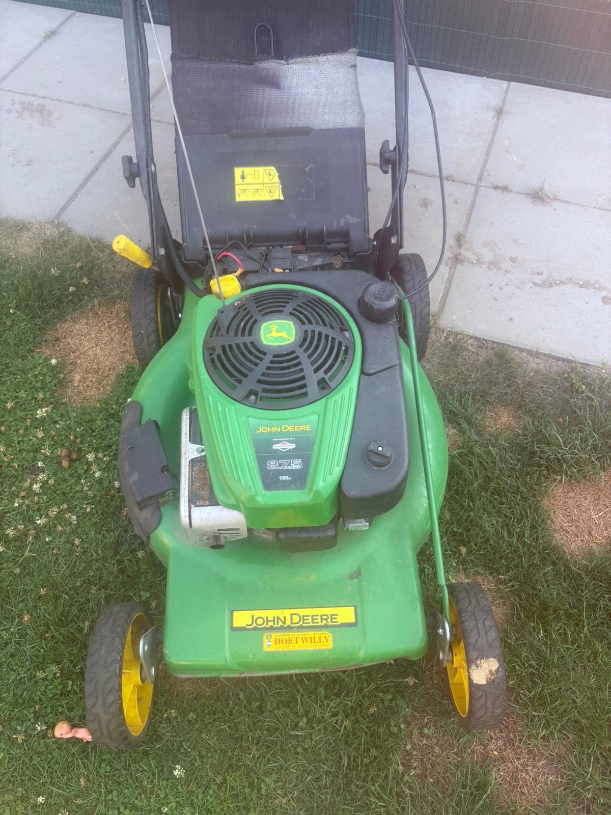 Grasmaaier John Deere  60 cm maaibrete zelftrekker, Tuin en Terras, Grasmaaiers, Ophalen, Cirkelmaaier, Gebruikt, 50 cm of meer