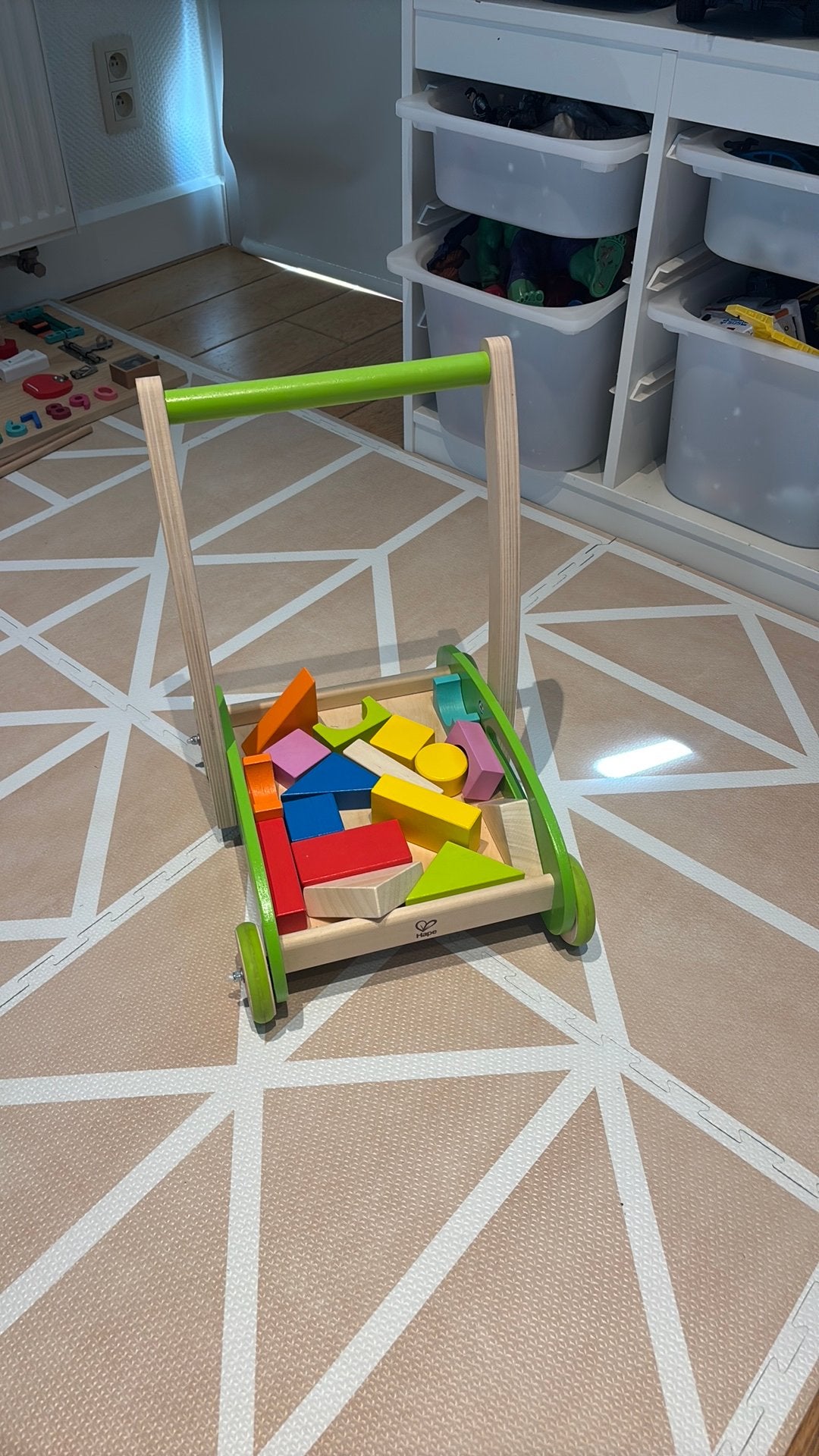 Loopwagentje, Kinderen en Baby's, Speelgoed | Houten speelgoed, Ophalen, Zo goed als nieuw