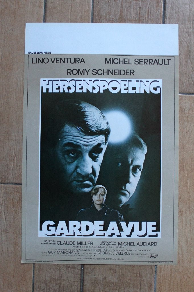 filmaffiche Romy Schneider garde a vue filmposter, Rechthoekig Staand, Ophalen of Verzenden, Zo goed als nieuw, A1 t/m A3