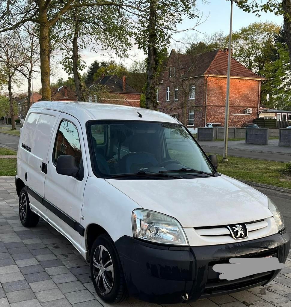 Peugeot Partner (Lichte Vracht), 4 deurs, Stof, Zwart, Wit