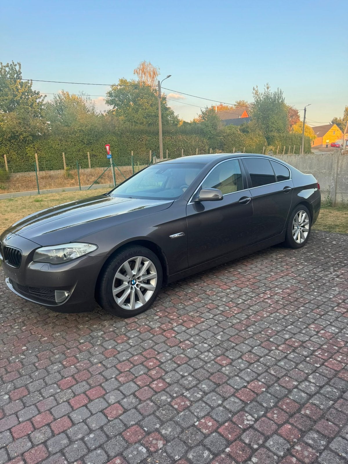 BMW F10 525d 3.0 liter, Auto's, Automaat, Euro 5, Achterwielaandrijving, Beige