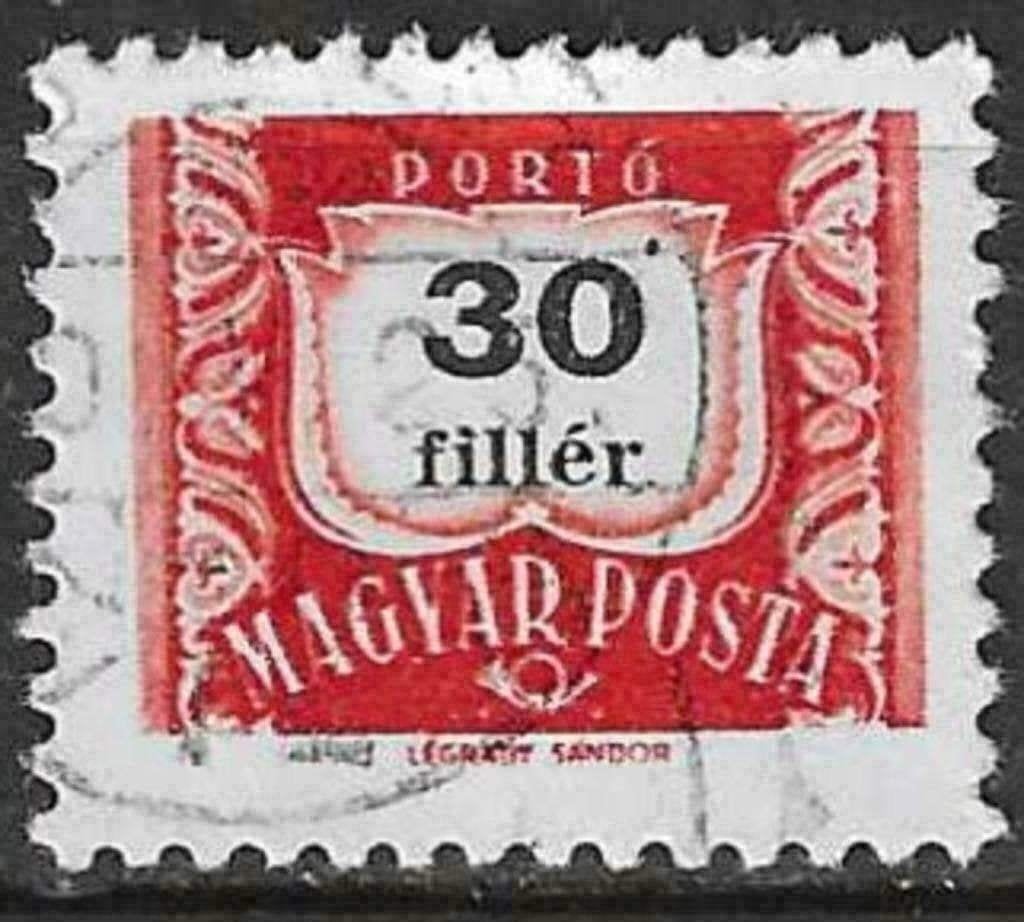 Hongarije 1958/1969 - Yvert 225BTX - Taxzegel (ST), Postzegels en Munten, Verzenden, Gestempeld