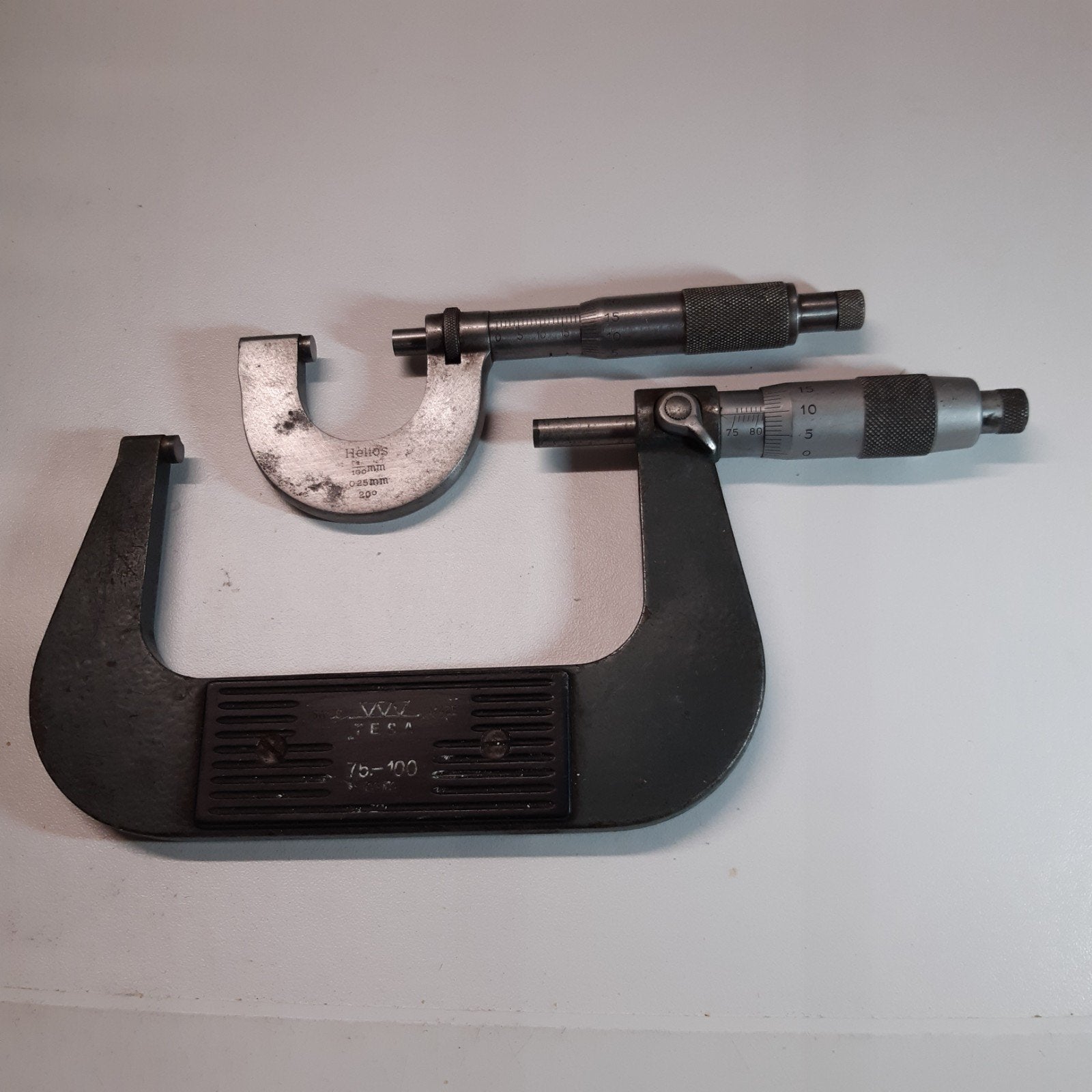 1 lot de 2 Micromètres d'extérieur., Enlèvement