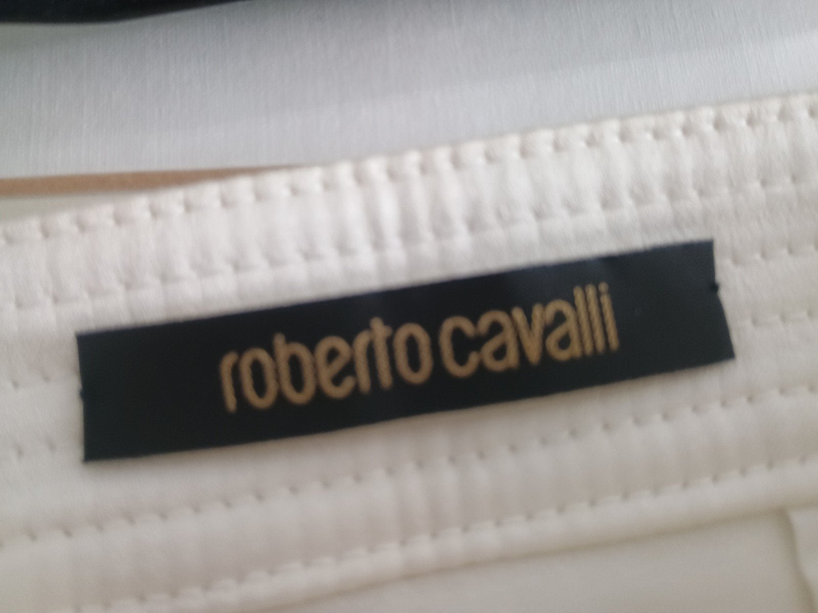 Roberto Cavalli dames pantalon, Kleding | Dames, Verzenden, Wit, Zo goed als nieuw, Maat 36 (S)