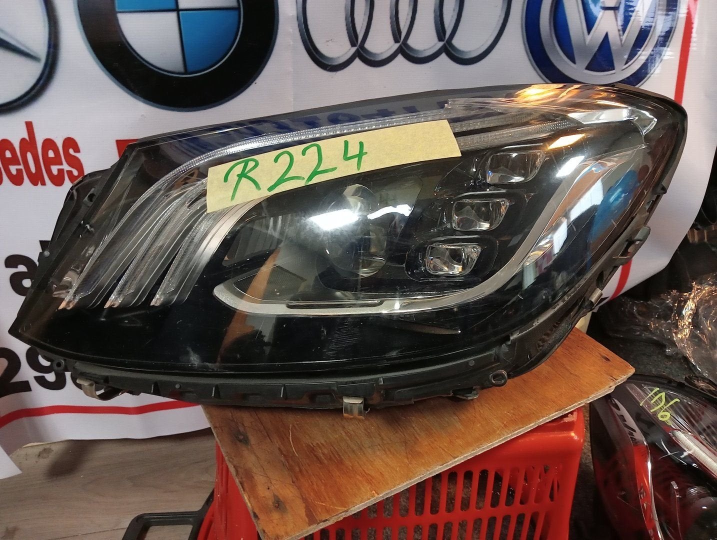 Mercedes S KLASSE W222 FACELIFT KOPLAMPEN RECHTS EN LINKS  A, Utilisé, -, -, Enlèvement ou Envoi