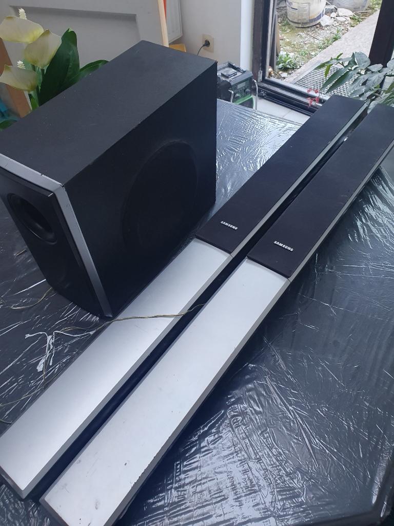 enceintes., Audio, Tv en Foto, Luidsprekerboxen, Ophalen, Gebruikt, Front, Rear of Stereo speakers, Overige merken