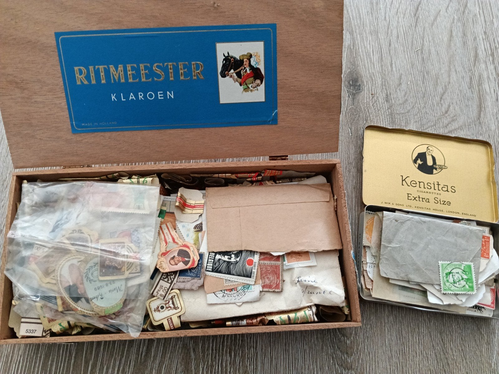 sigaren bandjes, Ophalen