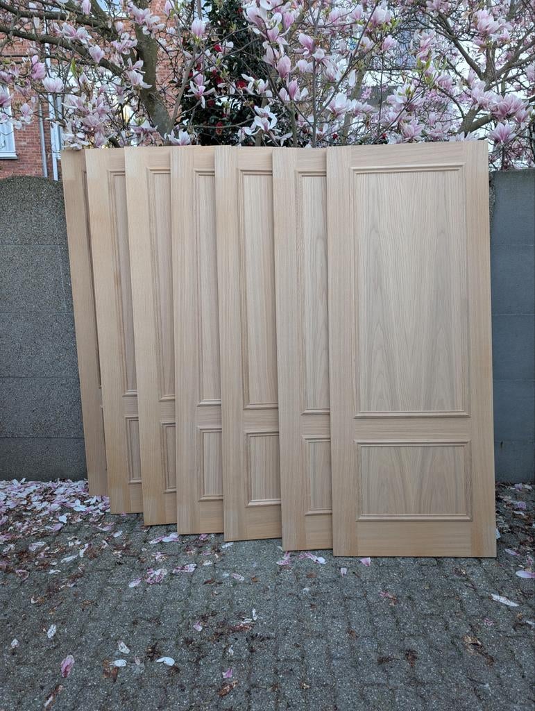 21 binnendeuren Massief Eik, Doe-het-zelf en Bouw, Ophalen, Minder dan 80 cm, Binnendeur, Nieuw