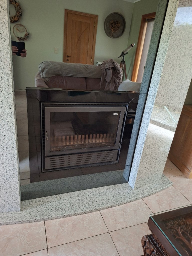 Inbouwkachel, Huis en Inrichting, Ophalen, Gebruikt, Houtkachel, Inbouw