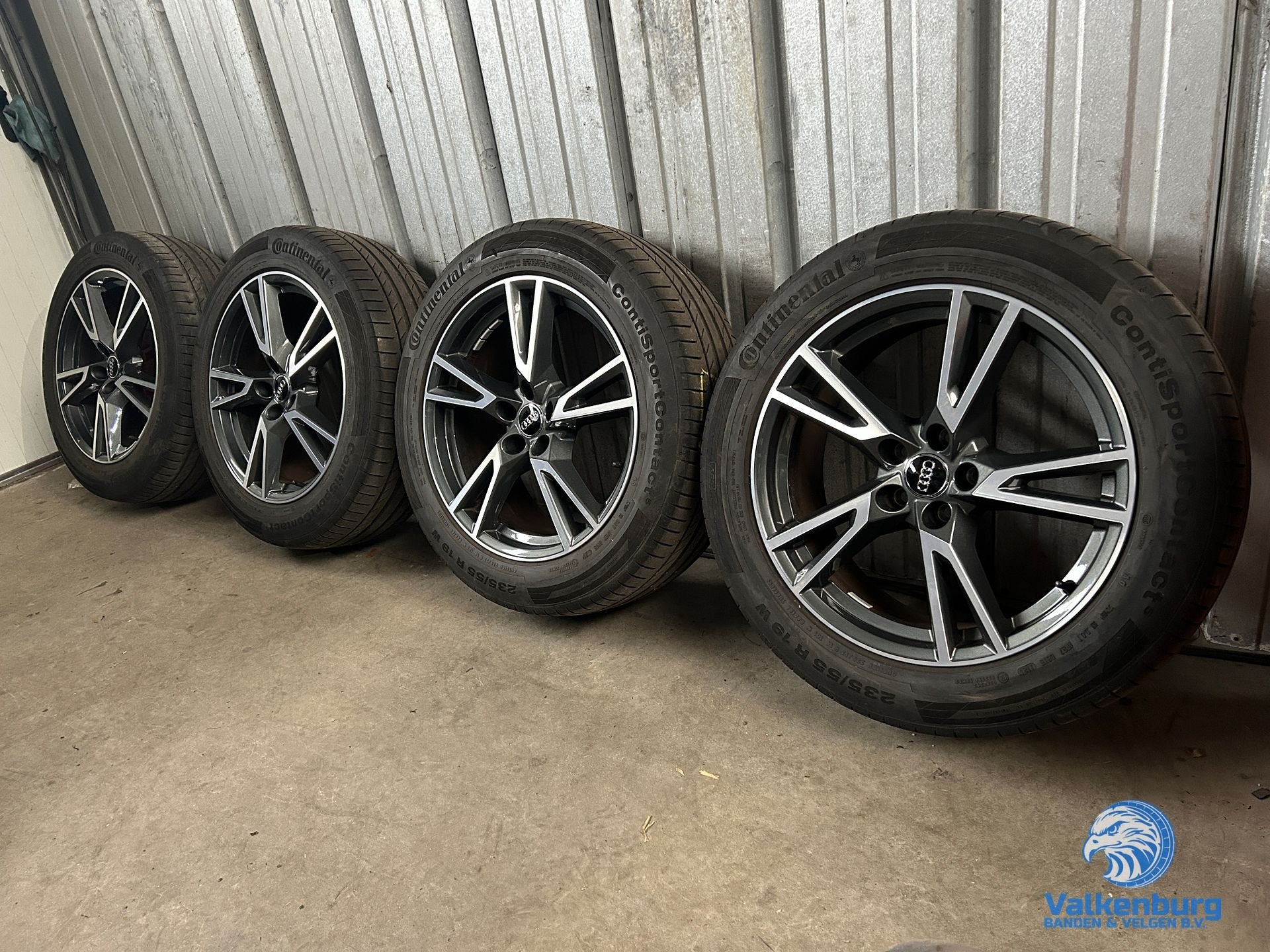 5-6mm! Originele Audi Q5 SQ5 80A 19 inch antraciete velgen 5, Auto-onderdelen, 19 inch, Gebruikt, -, -