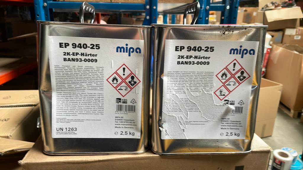 Mipa EP 940-25 – Durcisseur époxy 2K – 2,5 kg, Bricolage & Construction, Enlèvement ou Envoi, Comme neuf