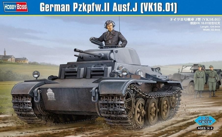 HOBBY BOSS 83803 GERMAN PZ.KPFW.II AUSF.J (VK16.01) 1/35, Hobby & Loisirs créatifs, Modélisme | Voitures & Véhicules, Neuf, Autres marques