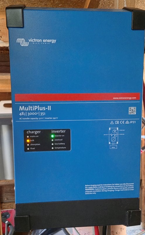 Victron multiplusII 3000va 48v, Ophalen, Zo goed als nieuw, Kabel of Apparatuur
