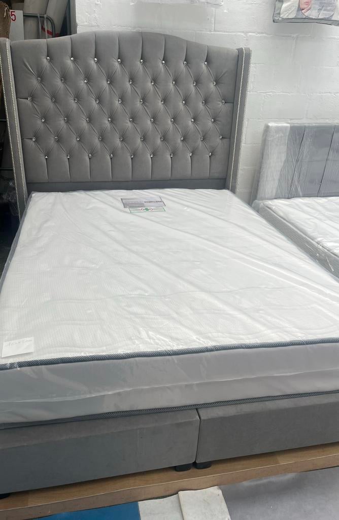 Sommier de luxe 160x200 - NEUF - Avec ou sans matelas, Neuf, Enlèvement ou Envoi, 200 cm, Deux personnes