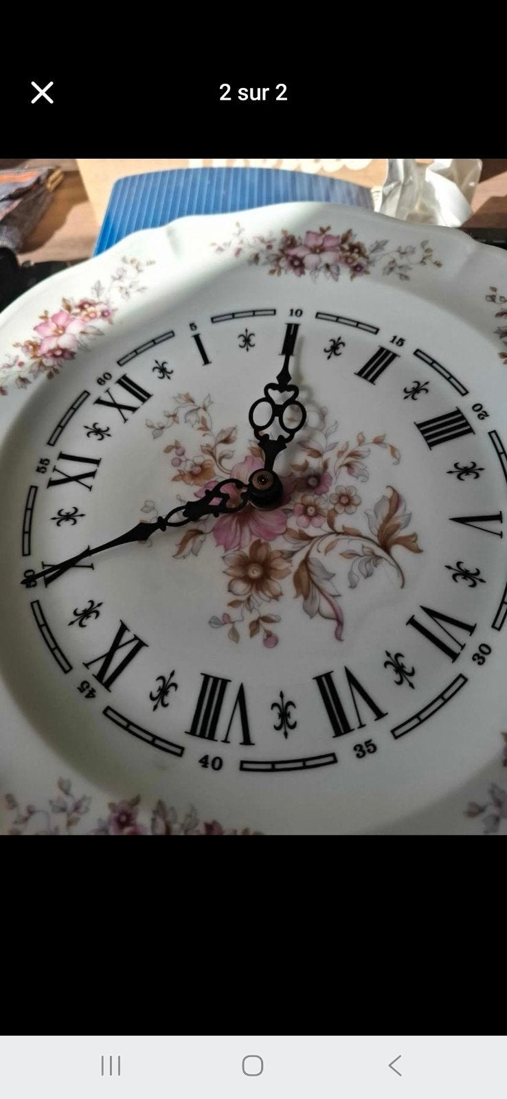 Horloge en porcelaine, Huis en Inrichting, Ophalen