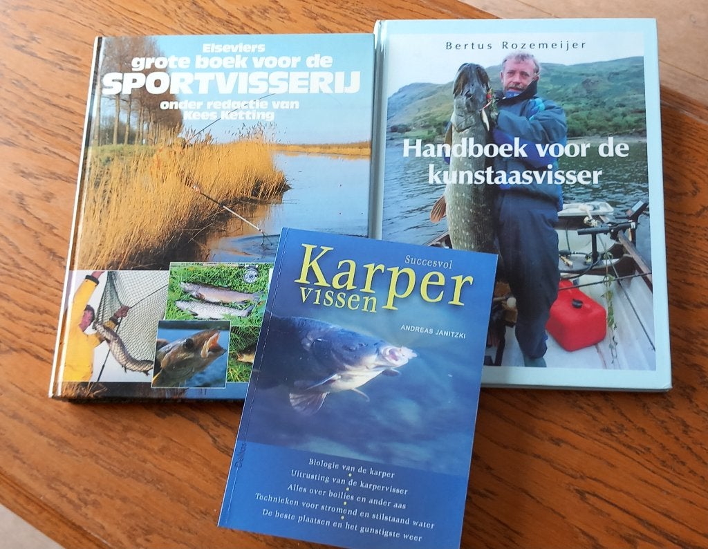3 boeken over hengelsport voor visliefhebbers, Sports nautiques & Bateaux, Enlèvement, Utilisé, Livre ou Revue