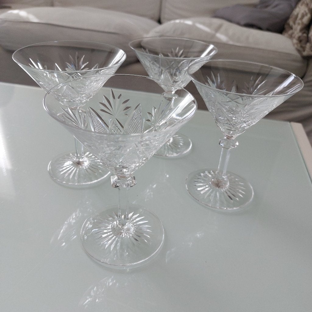 4 verres val st lambert cocktail champagne, Enlèvement