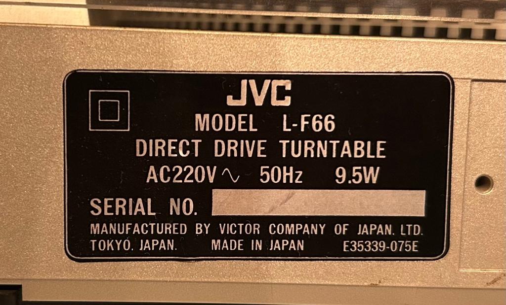 Tourne-disque JVC LF-66, Gebruikt, Automatisch, Platenspeler, Ophalen