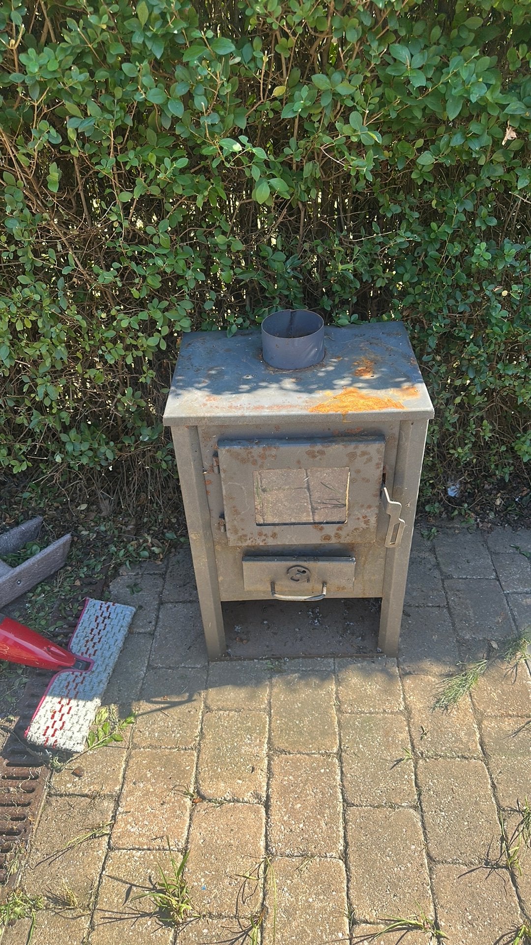 Houtenkachel, Tuin en Terras, Ophalen, Gebruikt