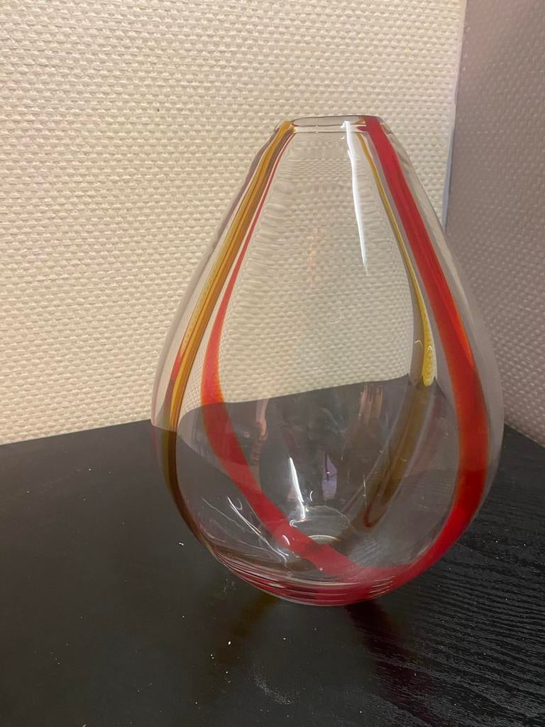 Mondgeblazen Pools glaswerk 30cm LSA, Enlèvement, Comme neuf, Orange