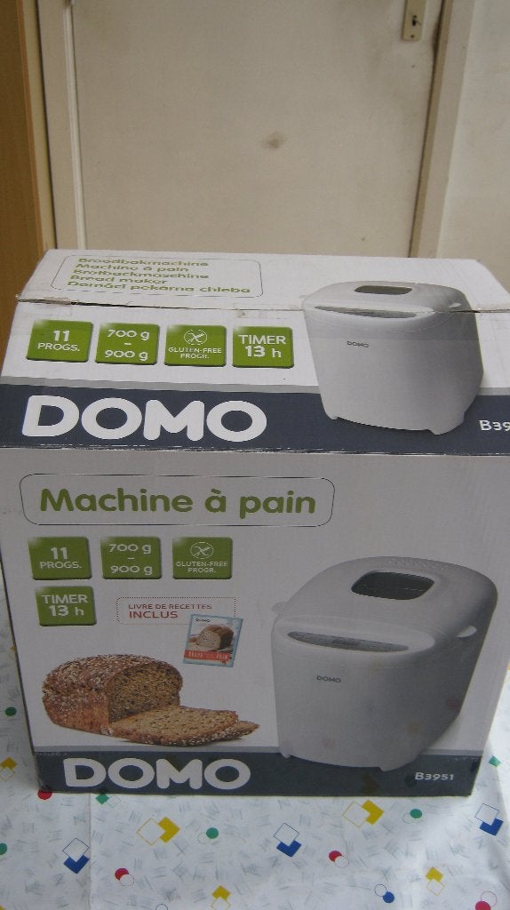 broodbakmachine Domo, Ophalen of Verzenden, Gebruikt, Met timer, Kijkvenster