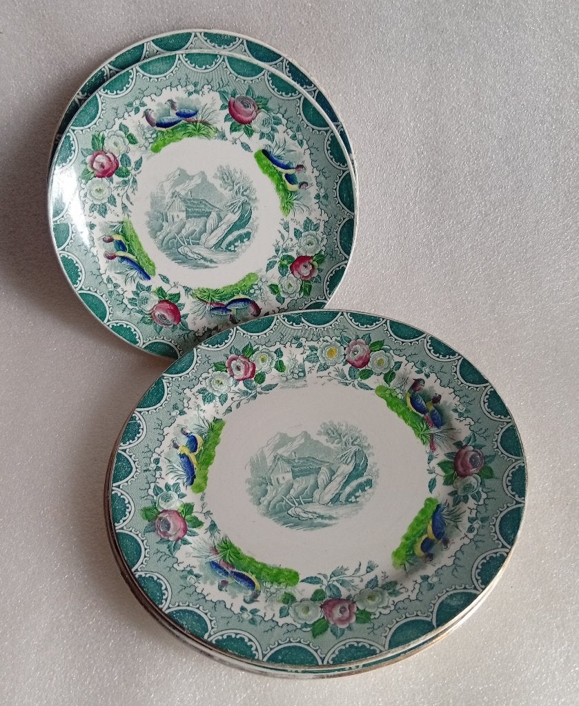 antieke Sarreguemines schotel, Ophalen of Verzenden