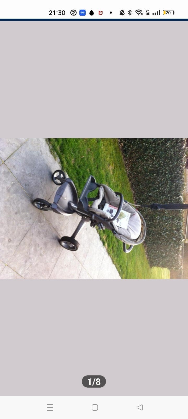 Stokke beige kinderwagen, Ophalen