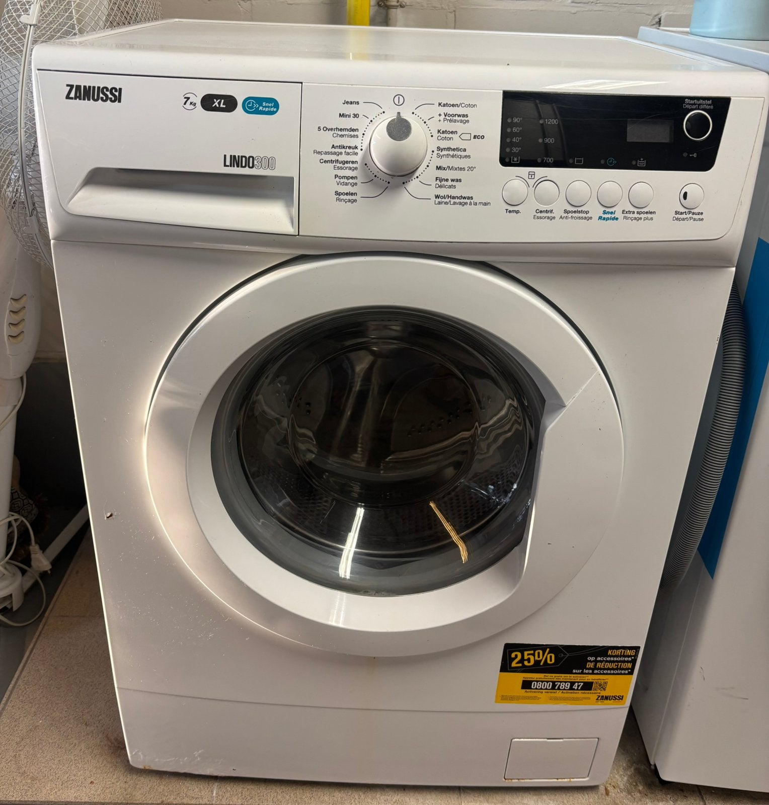 Zanussi LINDO300 Machine à laver 7 kg XL, Electroménager, Lave-linge, Enlèvement, Comme neuf