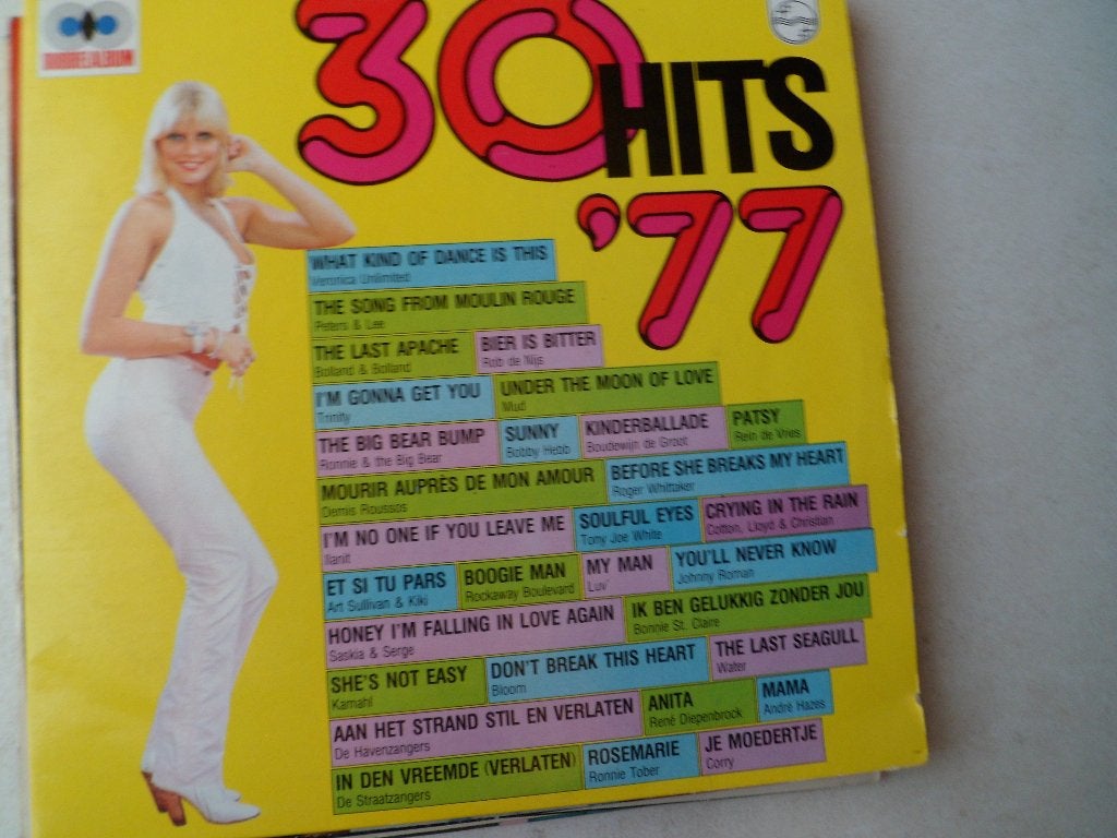 30 Hits uit '77 op dubbel-LP, CD & DVD, Vinyles | Compilations, Double LP, Pop, 1970 - 1979, 12 pouces, Envoi