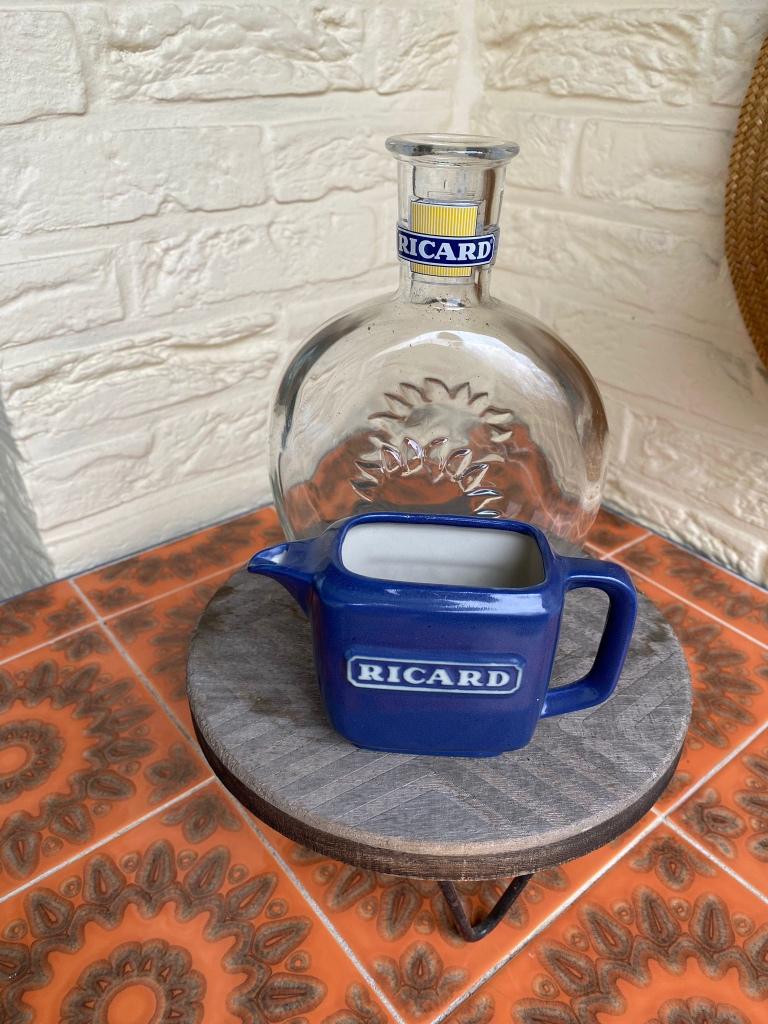 Carafe et carafe Ricard, Enlèvement ou Envoi, Utilisé, Autres matériaux, Autres types