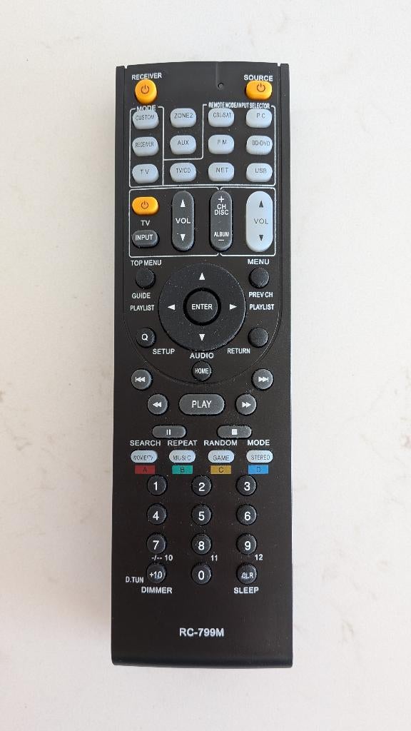 Télécommande Onkyo RC-799M, Enlèvement ou Envoi, Comme neuf, Originale, Récepteur ou Amplificateur