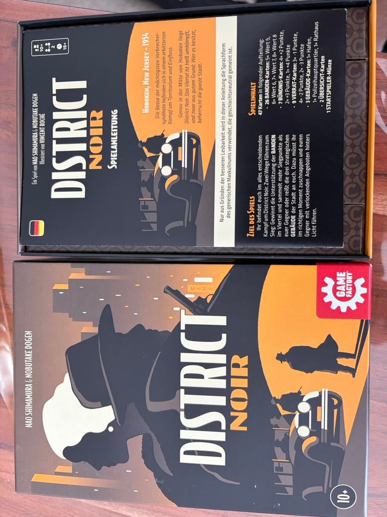 Jeu district noir, 1 ou 2 joueurs, Enlèvement, Comme neuf