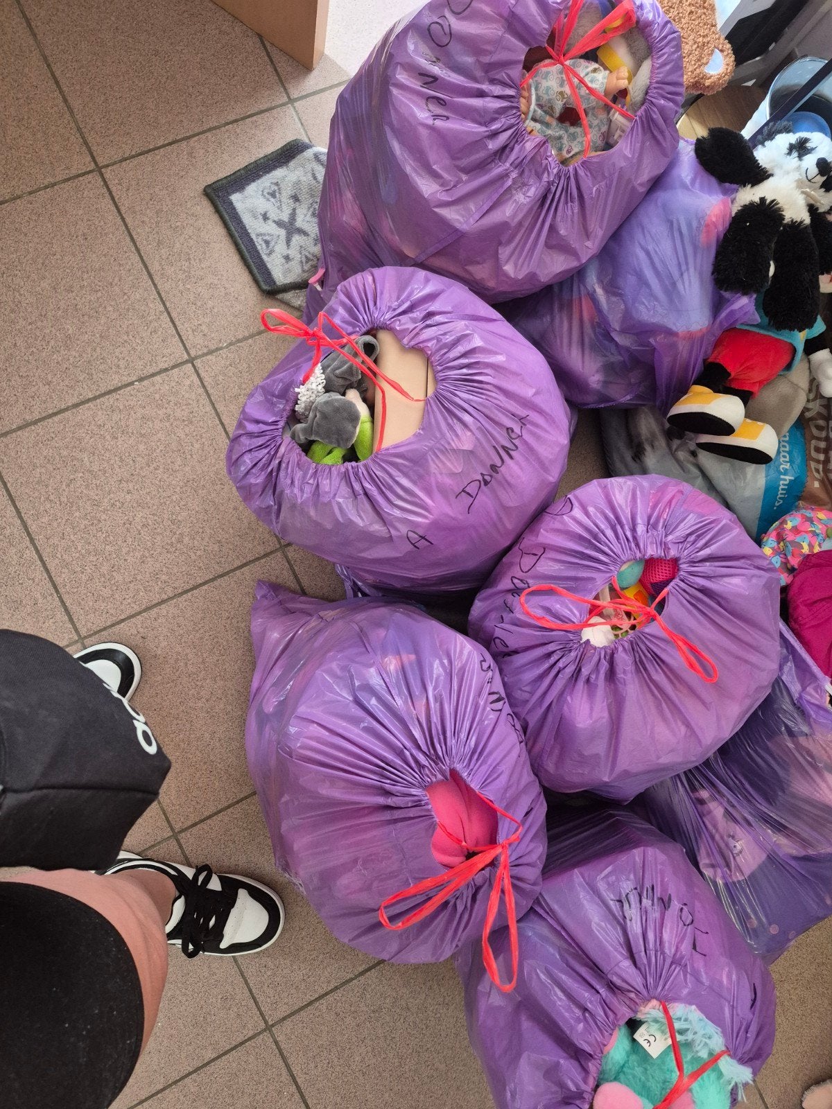 Lot de 6 sac a jouet nounours poupée etc 40 euro le lot, Divers, Lots de brocante